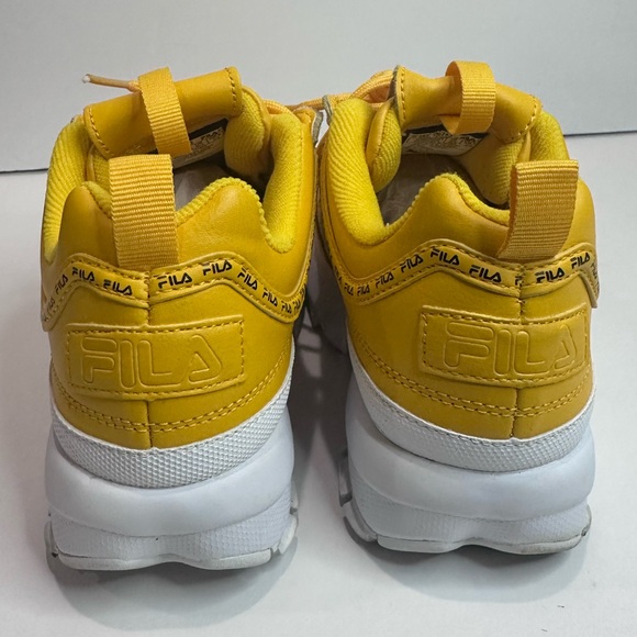 Fila Yellow Sneakers Sz.5.5y - Picture 3 of 7
